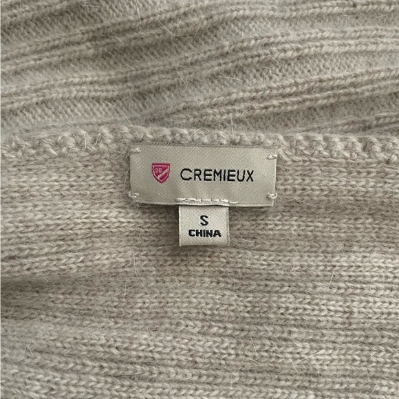 Cremieux Colorblock Dolman Sleeve Rabbit Hair Sweater Size Small - Picture 3 of 4